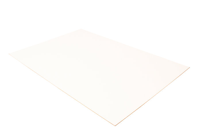 MDF plade 3 mm hvid - 80 x 120 cm